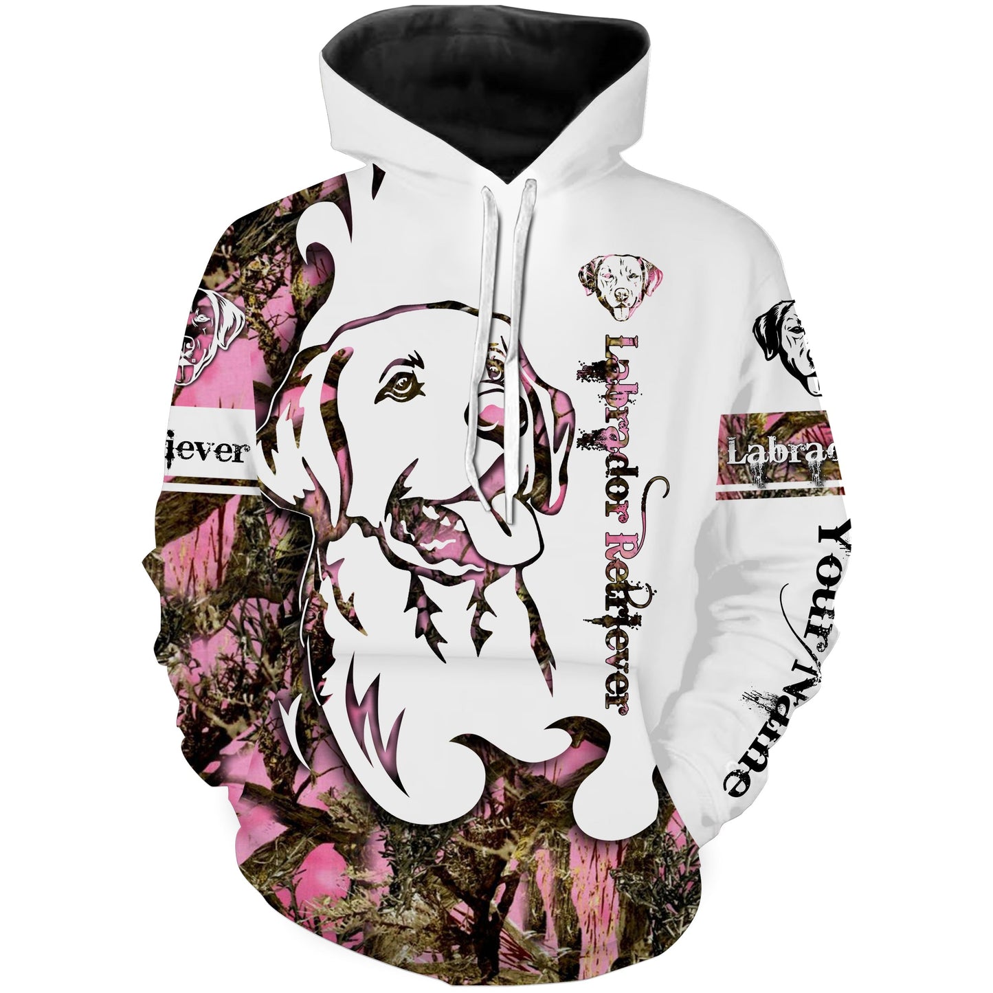 Labrador retriever hunting pink camo shirt Hoodie