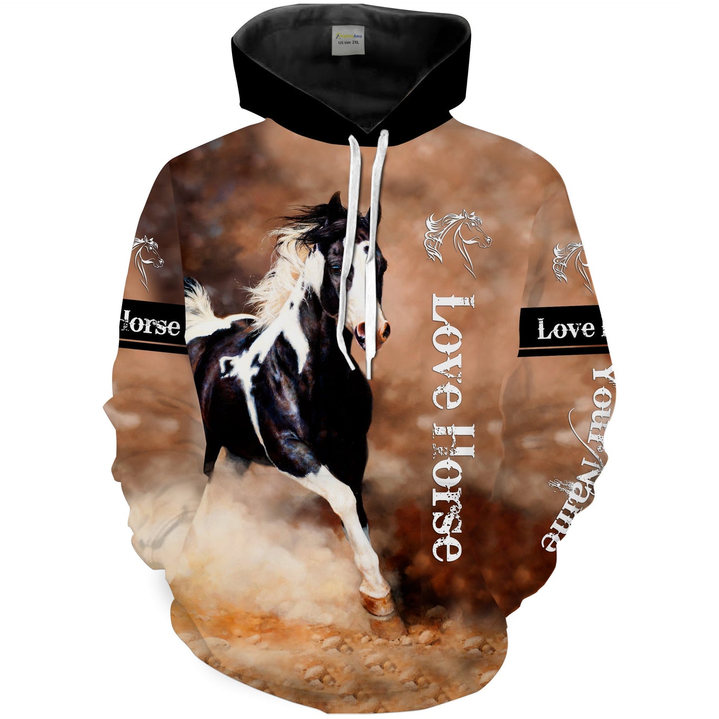 American Paint Horse Shirts Customize Name 3D All Over Printed Shirts Personalized Gifts For Horse Lovers Nqs1450 Hoodie Hoodie