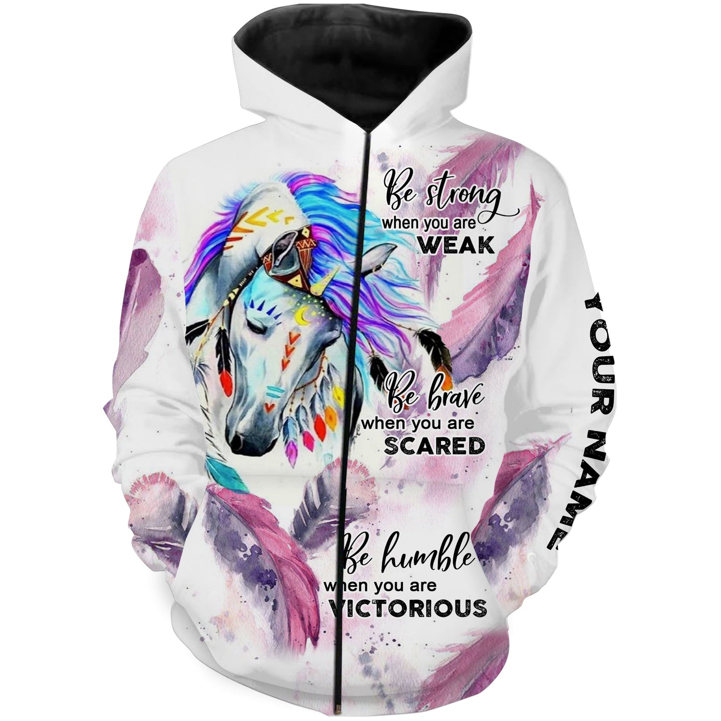 Be strong when you are weak be brave when you are scared be humble when you are victorious Custom horse Shirt NQS3113