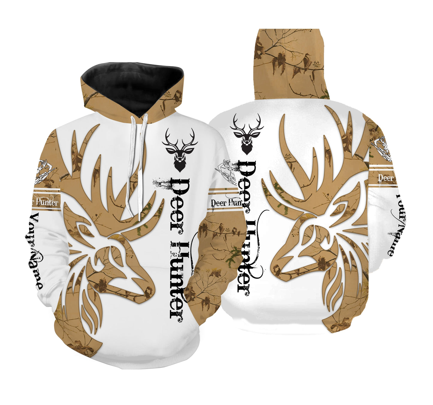 Deer Hunting Camo Customize Name 3D All Over Printed Shirts Personalized Hunting gift For Deer Hunters NQS640