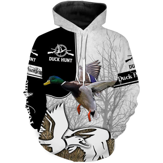 Mallard Duck Hunting Waterfowl Camo Hunting 3D Shirts  Hoodie Hoodie