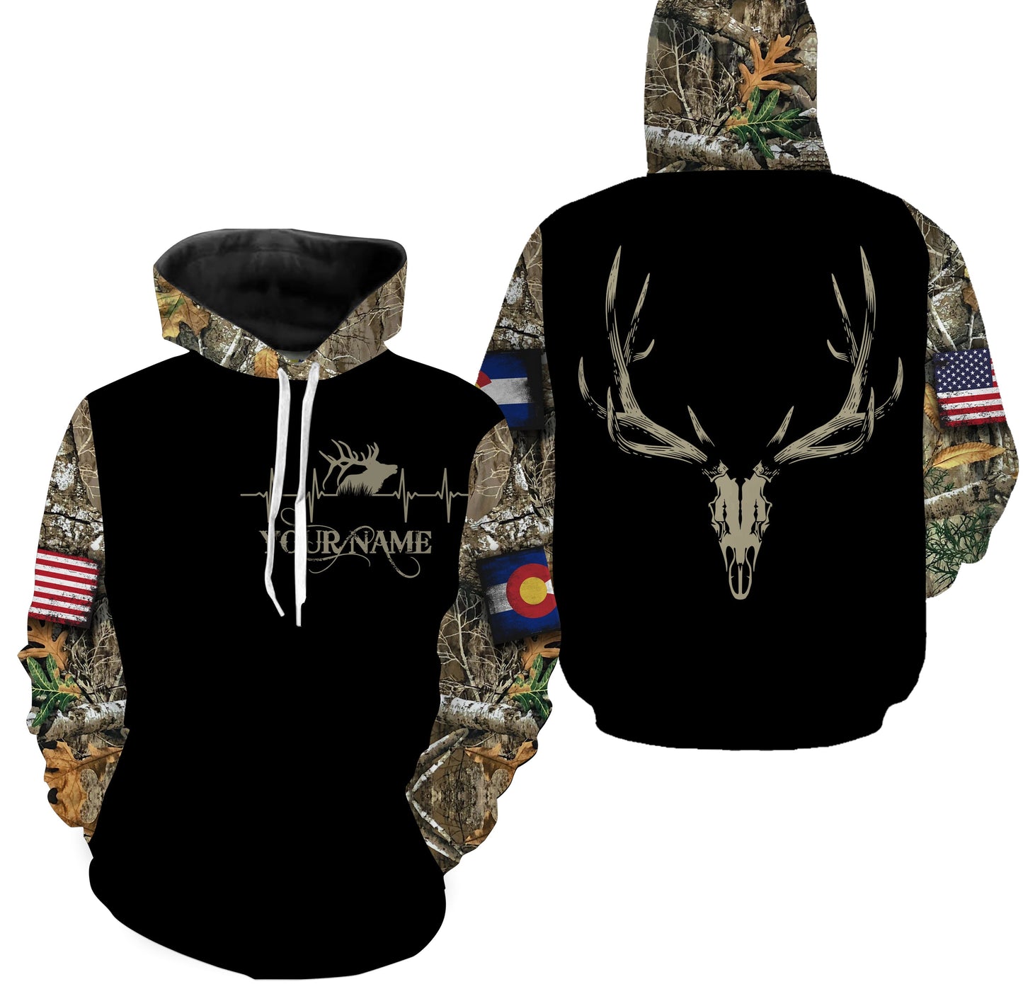 Colorado CO Elk Hunting camo Customize Name 3D All Over Printed Shirts Personalized hunting Gift for men, women, kid NQS1651