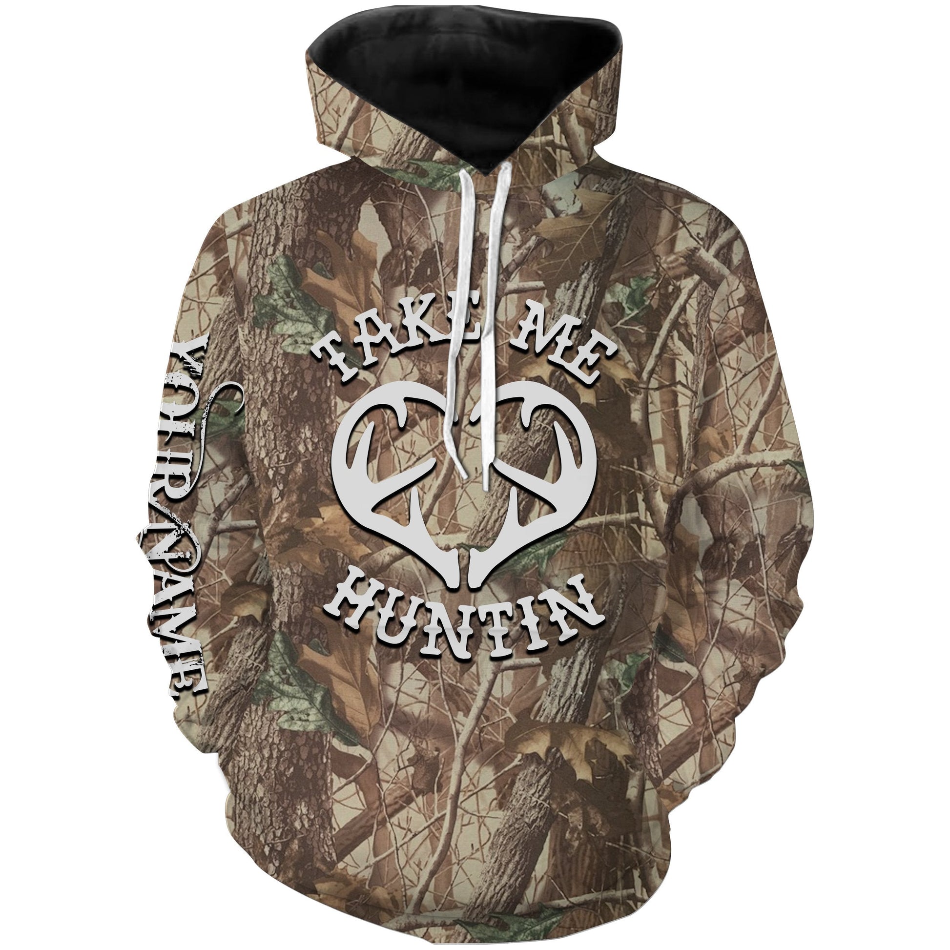 Take Me Hunting Custom Name Camo Shirts  Hoodie Hoodie