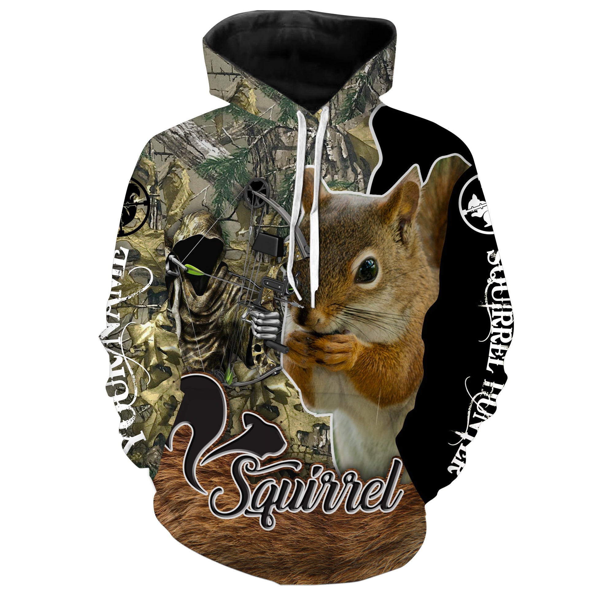 Squirrel Hunting Custom Name 3D All Over Print Shirt Personalized Hunting Gifts Fsd554 Hoodie Hoodie