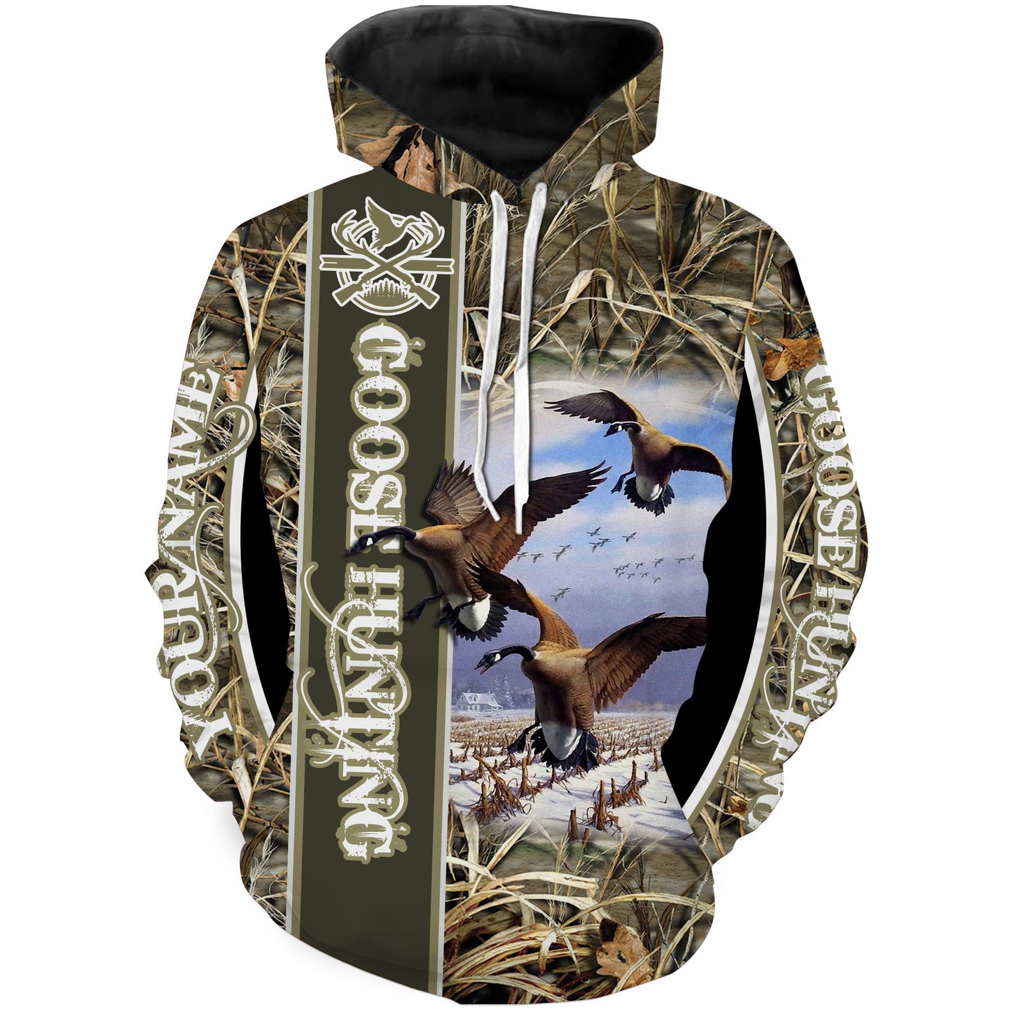 Goose hunting waterfowl camo Custom Name 3D All over printed Shirt Personalized goose hunting gifts FSD590