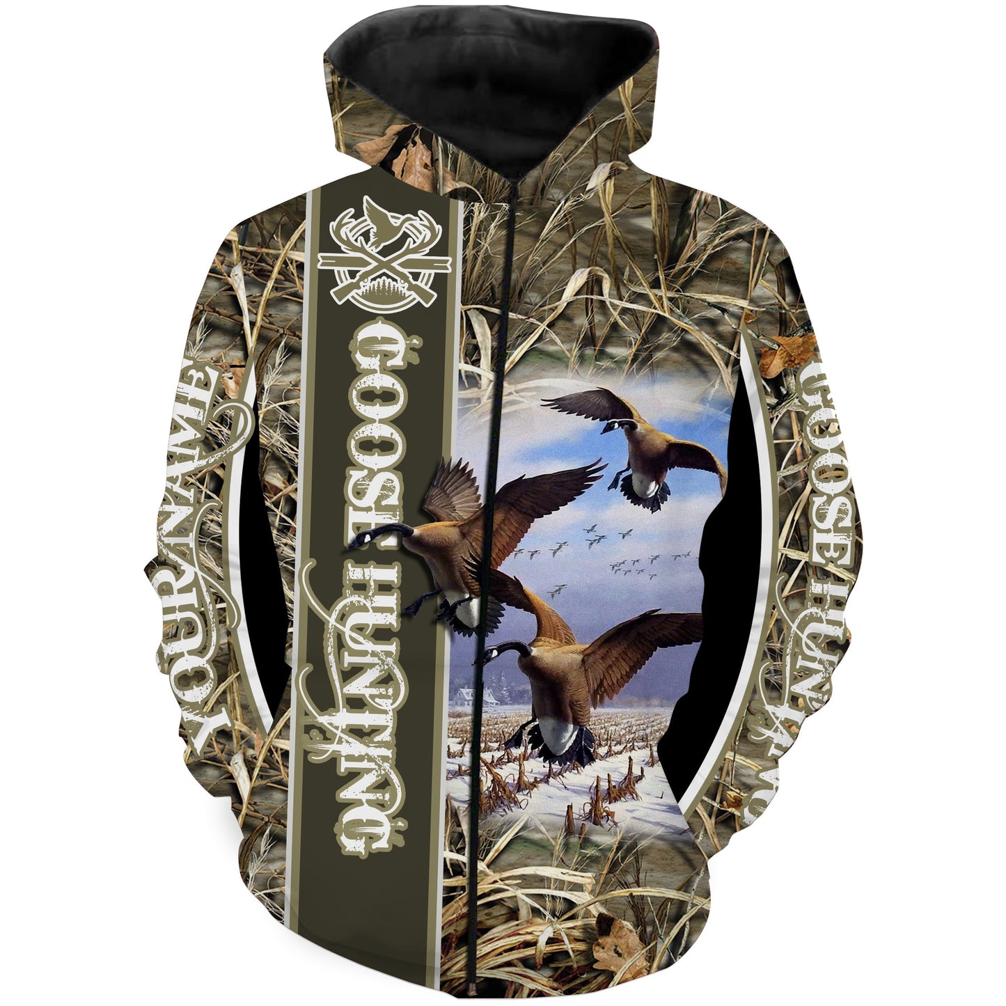 Goose hunting waterfowl camo Custom Name 3D All over printed Shirt Personalized goose hunting gifts FSD590