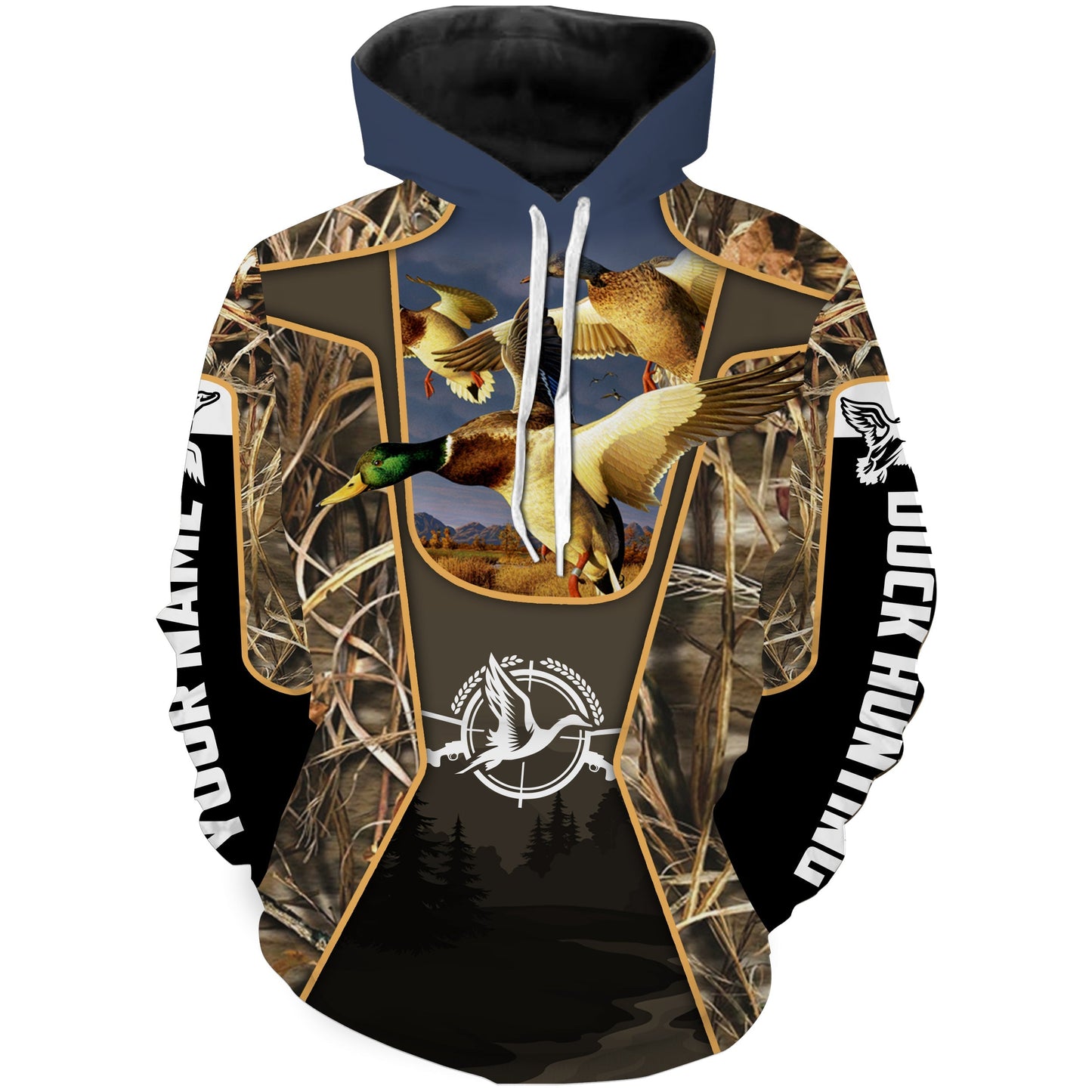 Mallard Duck hunting waterfowl camo 3D Full printing Shirt Personalized hunting gift FSD1104