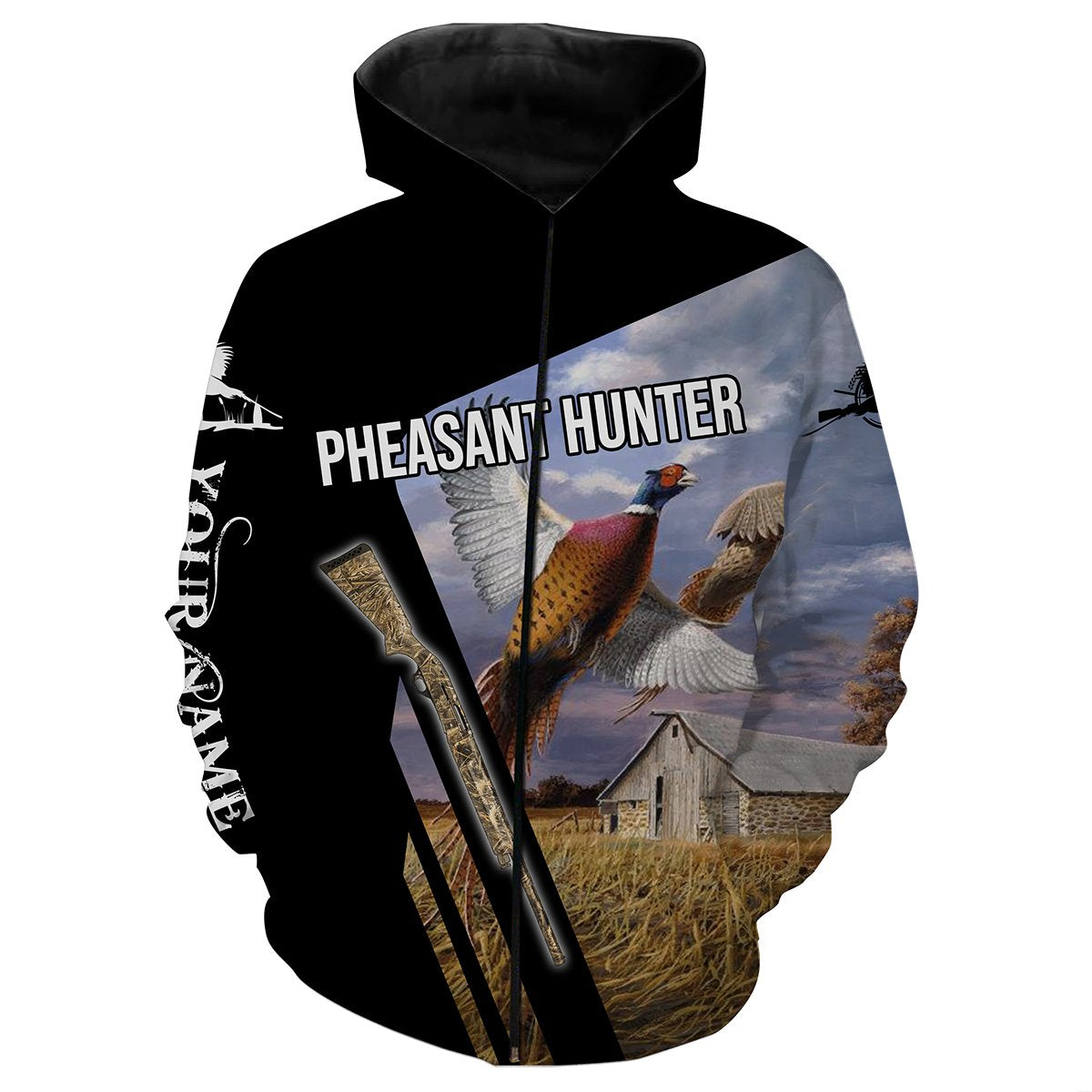 Pheasant hunting shirts Zip up hoodie