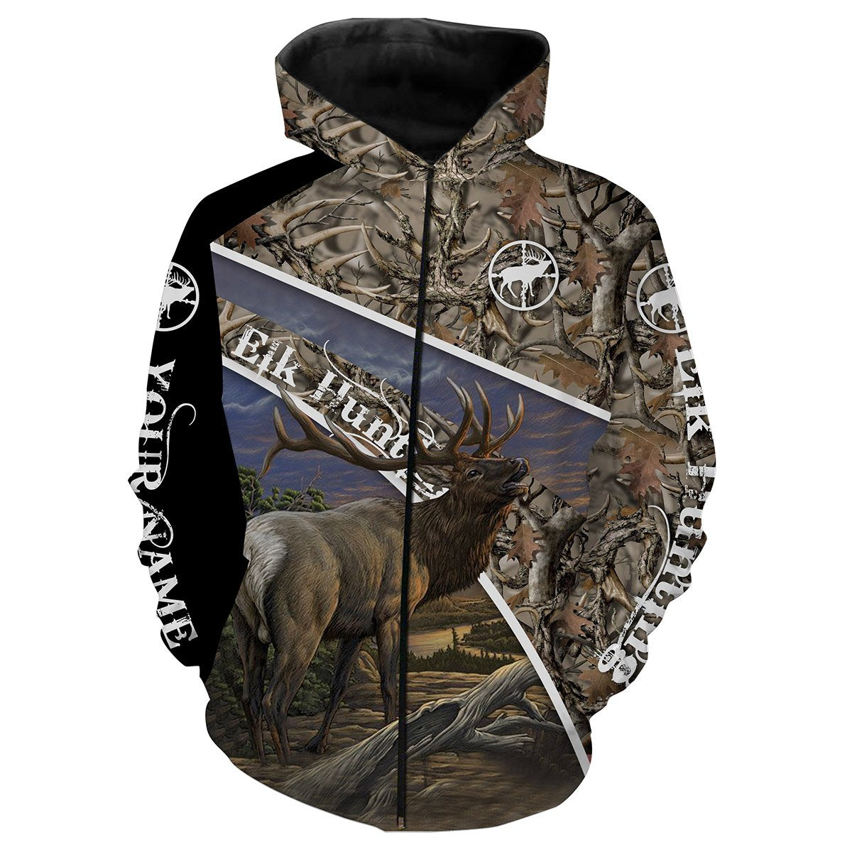 Elk hunting shirts, face shield custom Name 3D All over printing - Personalized hunting gifts - FSD403