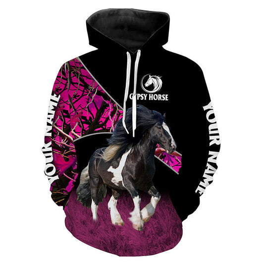 Gypsy Horse pink camo Customize name All over print Shirts Hoodie, T-shirt - Personalized gifts FSD1504