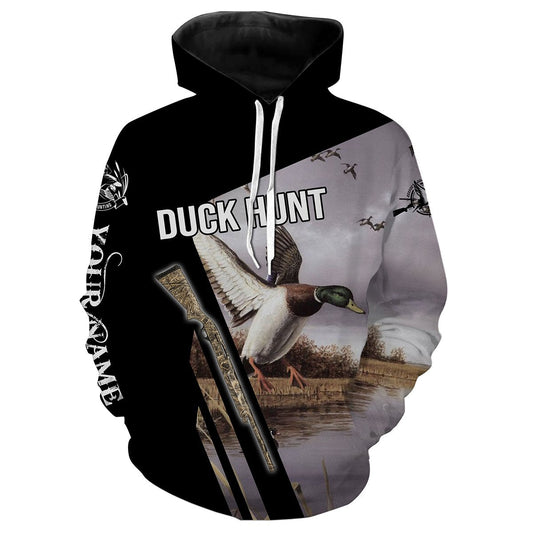 Duck hunting Custom Name 3D All over print T-shirt Hoodie