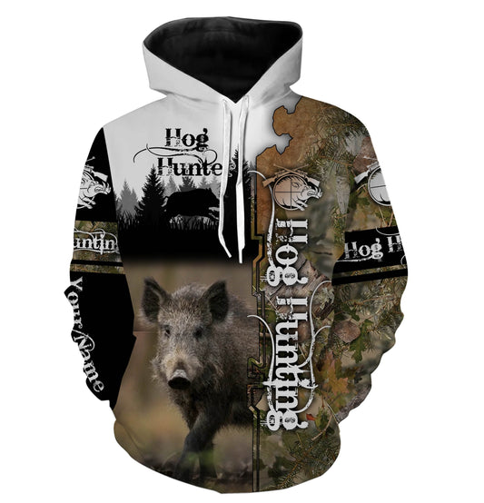 Hog hunting Custom Name 3D All over print Shirts Hoodie