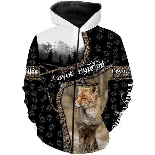 Coyote Hunting shirt coyote track all over print shirt, predator hunter T-shirt, Hoodie, Long sleeve FSD3212