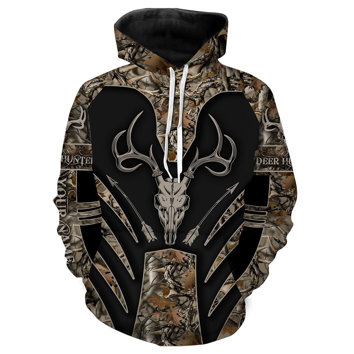 Best Deer bow Hunting custom Name 3D All over printing Shirts Personalized hunting gifts FSD459 Hoodie