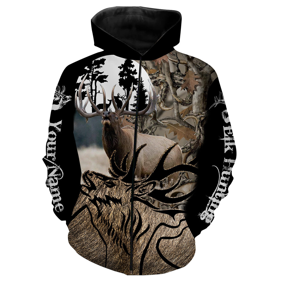 Personalized Elk Hunting full printing shirt