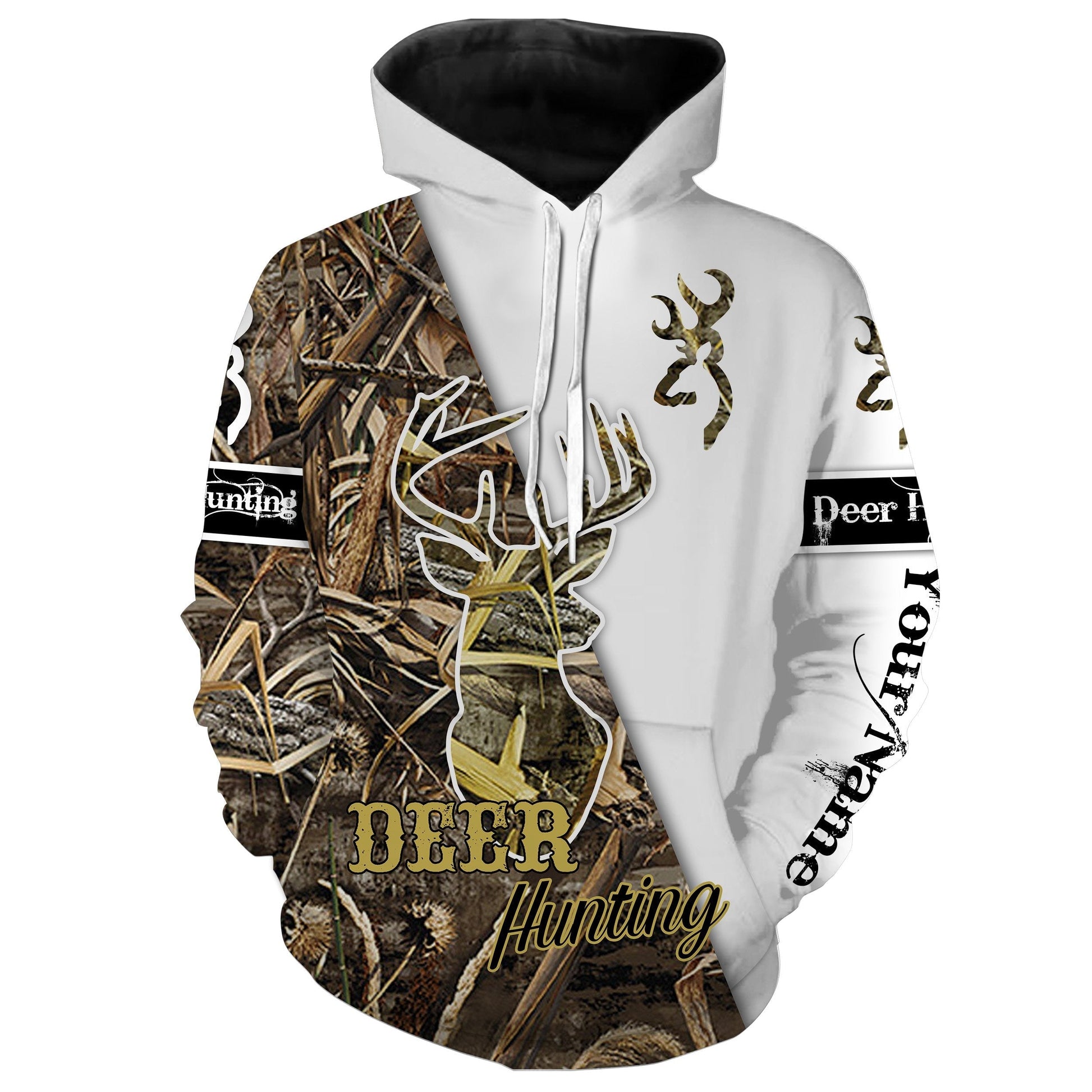 Beautiful deer hunting Custom Name 3D All over print Shirts Hoodie