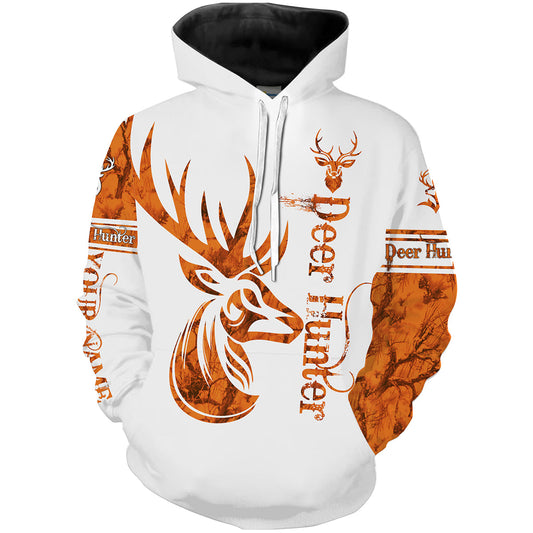 Deer Hunting Orange Camo Custom Name Shirts for Men, Women Best Deer Hunters gift FSD2439