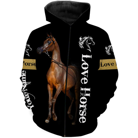 Personalized love Horse full printing Shirt Gift ideas for Horse lovers - FSD735