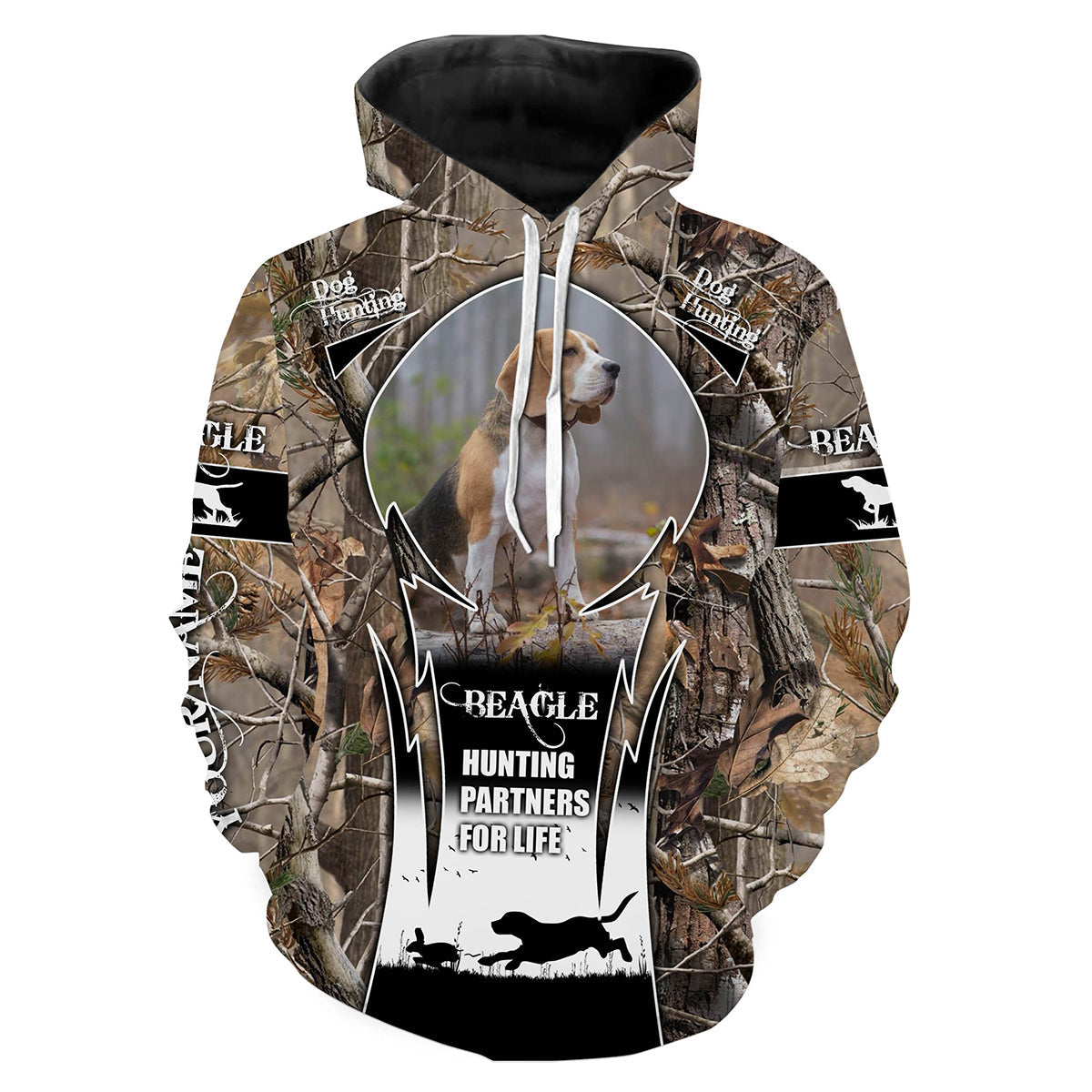 Beagle - Hunting partners for life rabbit hunting dog custom Name and Photo 3D All over print Shirts FSD1033 Hoodie