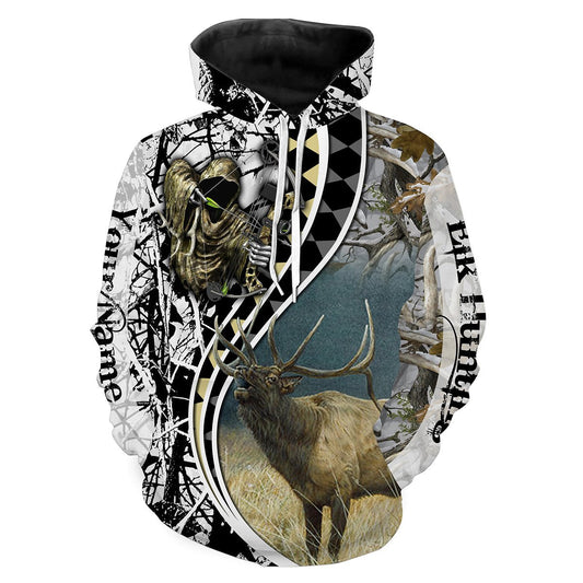 Elk Hunting Custom Name 3D All Over print shirts Personalized gift - FSD80