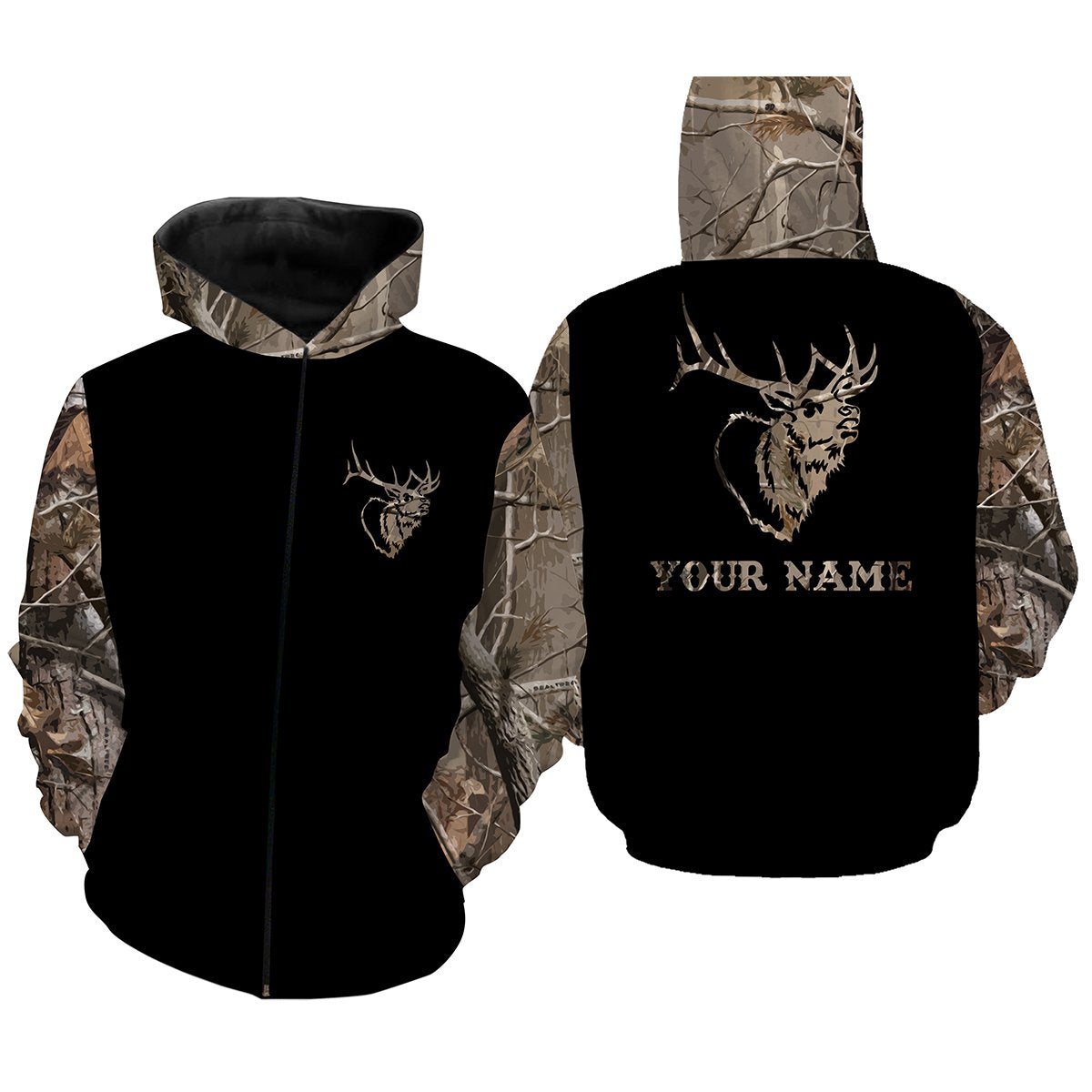 Elk camouflage custom name All over print Shirts