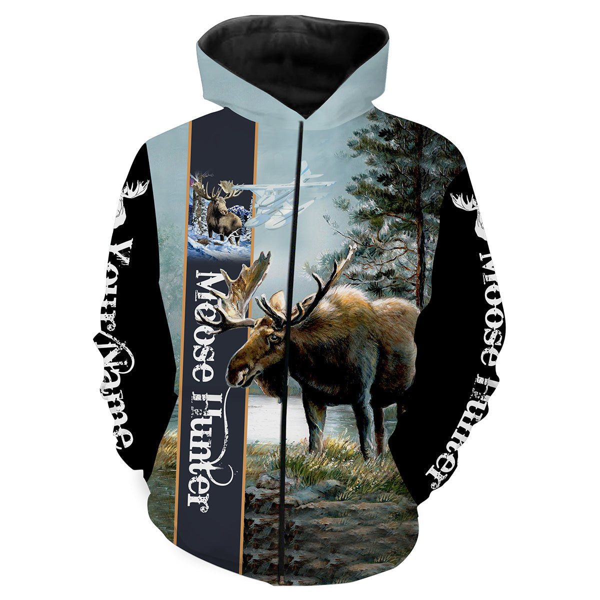 Personalized beautiful Moose hunting camo 3d all over printed shirts - hunting gift for men