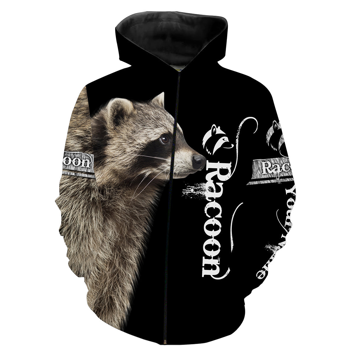 Personalized Racoon Coon 3D All Over Print T Zip Up Hoodie Zip Up Hoodie