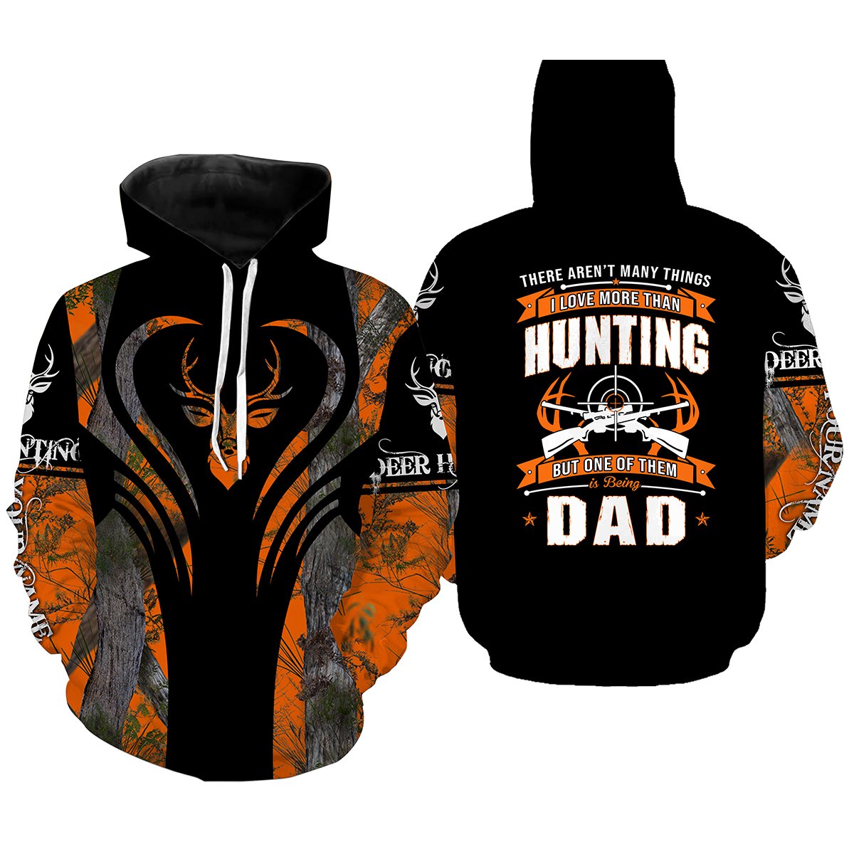 Hunting Dad Custom Name 3D All Over Print Shirts Hoodie Hoodie