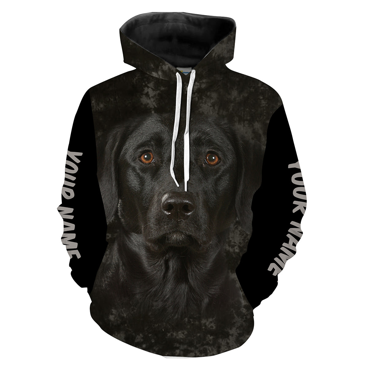 Black Lab Face Custom name 3D All over printed Shirts Personalized labrador retriever dog lovers gifts FSD2388