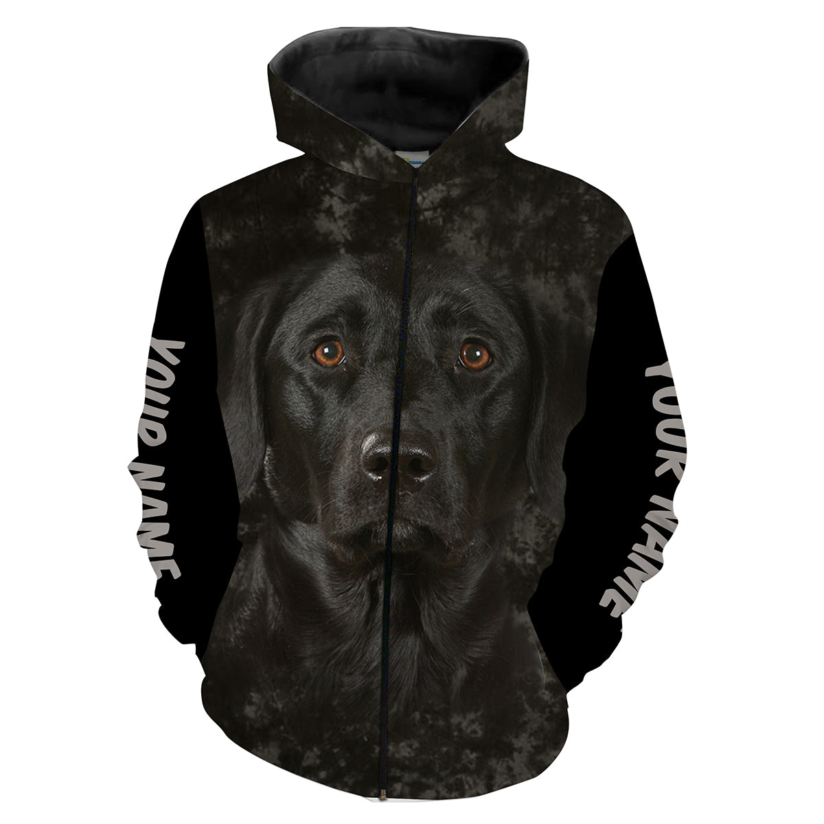 Black Lab Face Custom name 3D All over printed Shirts Personalized labrador retriever dog lovers gifts FSD2388