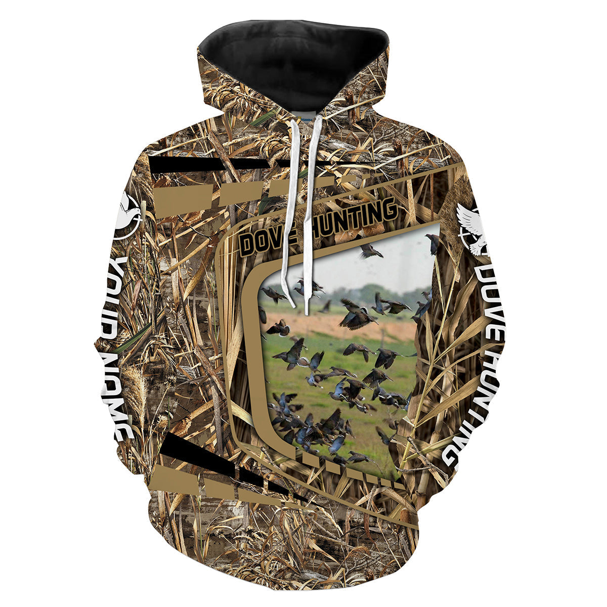 Dove Hunting Camo Custom Name 3D All Over Print Shirts Personalized Dove Bird Hunting Gifts Fsd2391 Hoodie Hoodie