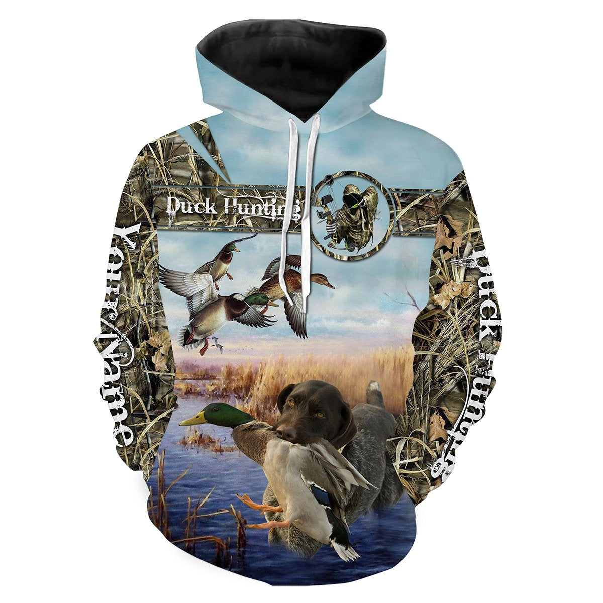 Duck hunting Custom Name 3D All over print T-shirt, Long sleeves, Hoodie, Sweatshirt - FSD138