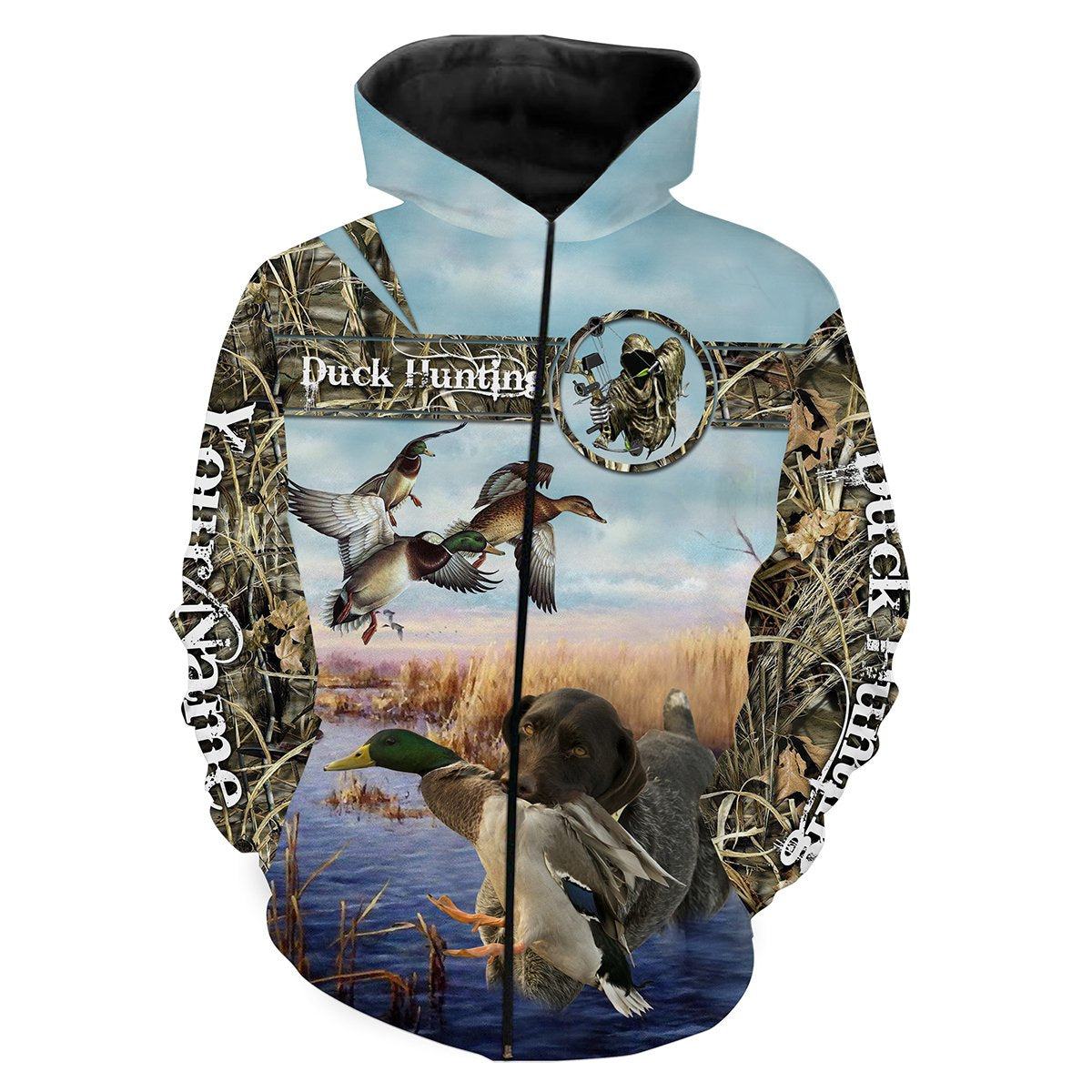 Duck hunting Custom Name 3D All over print T-shirt, Long sleeves, Hoodie, Sweatshirt - FSD138