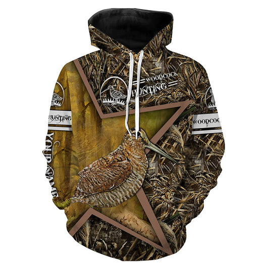 Woodcock Hunting Camo Customize Name 3D All Over Printed Shirts