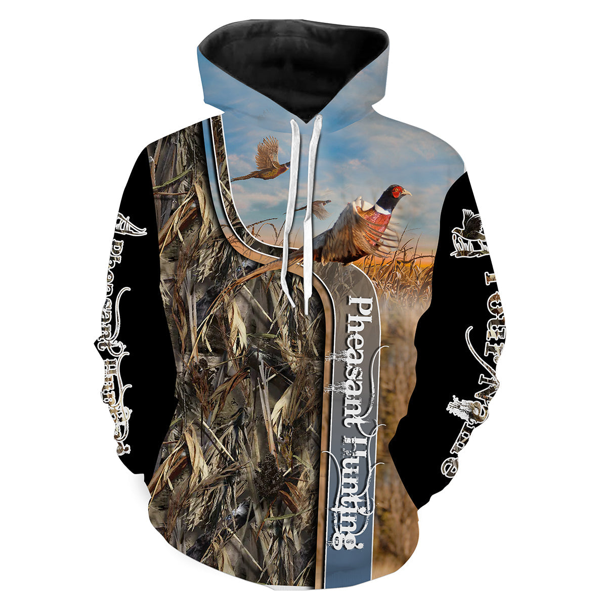 Pheasant hunting camo customize name 3D all over printed Shirts for Men Women and Kid FSD1516