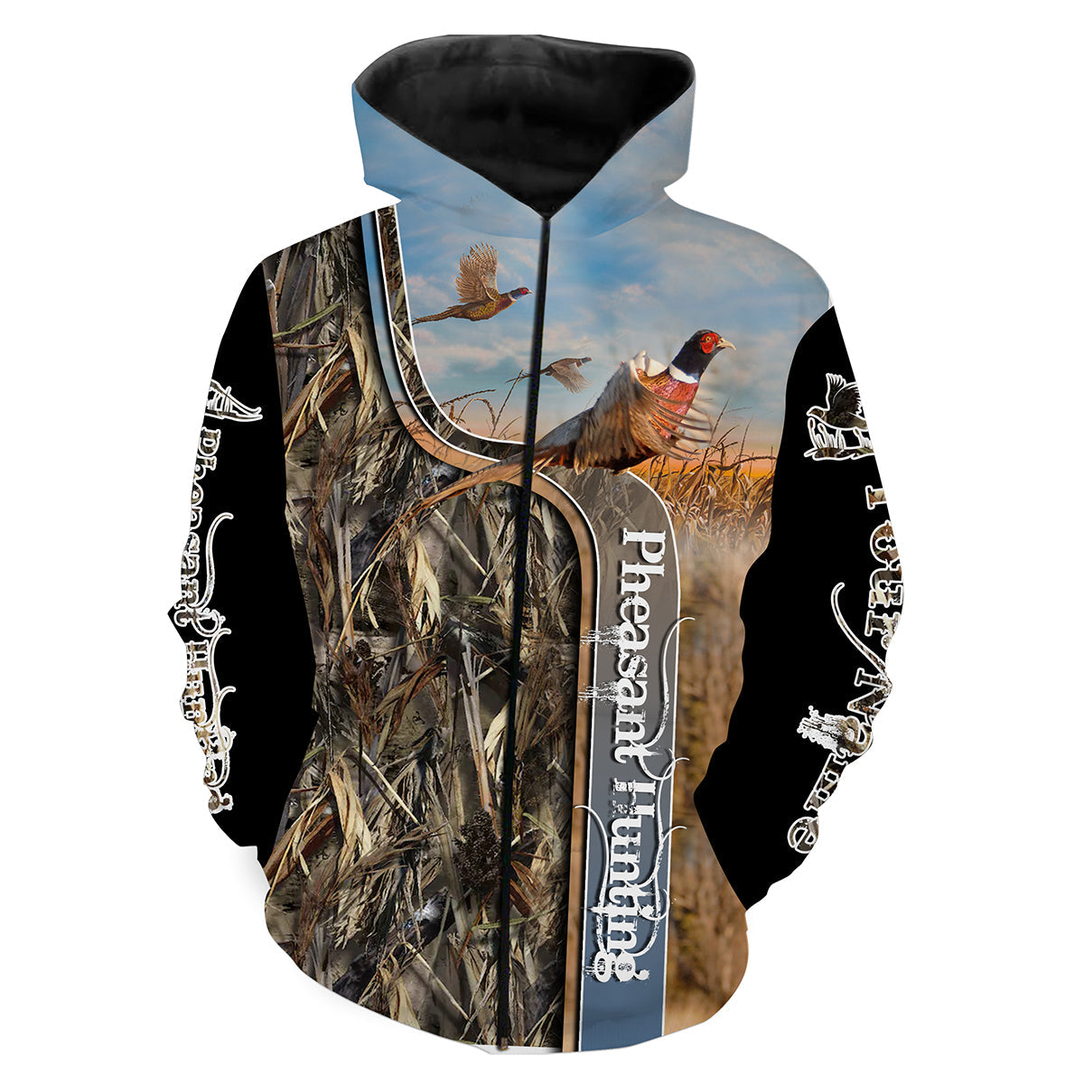 Pheasant hunting camo customize name 3D all over printed Shirts for Men Women and Kid FSD1516