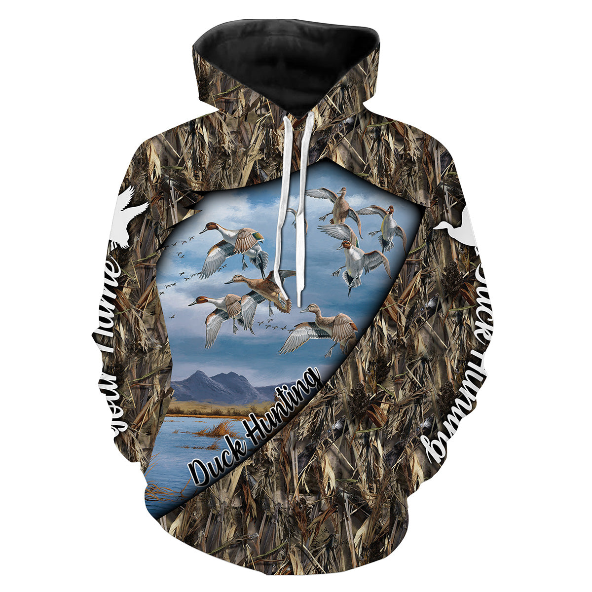 Duck Hunting Custom Name 3D All Over Print Shirt Personalized Gift For Duck Hunter Fsd704 Hoodie Hoodie