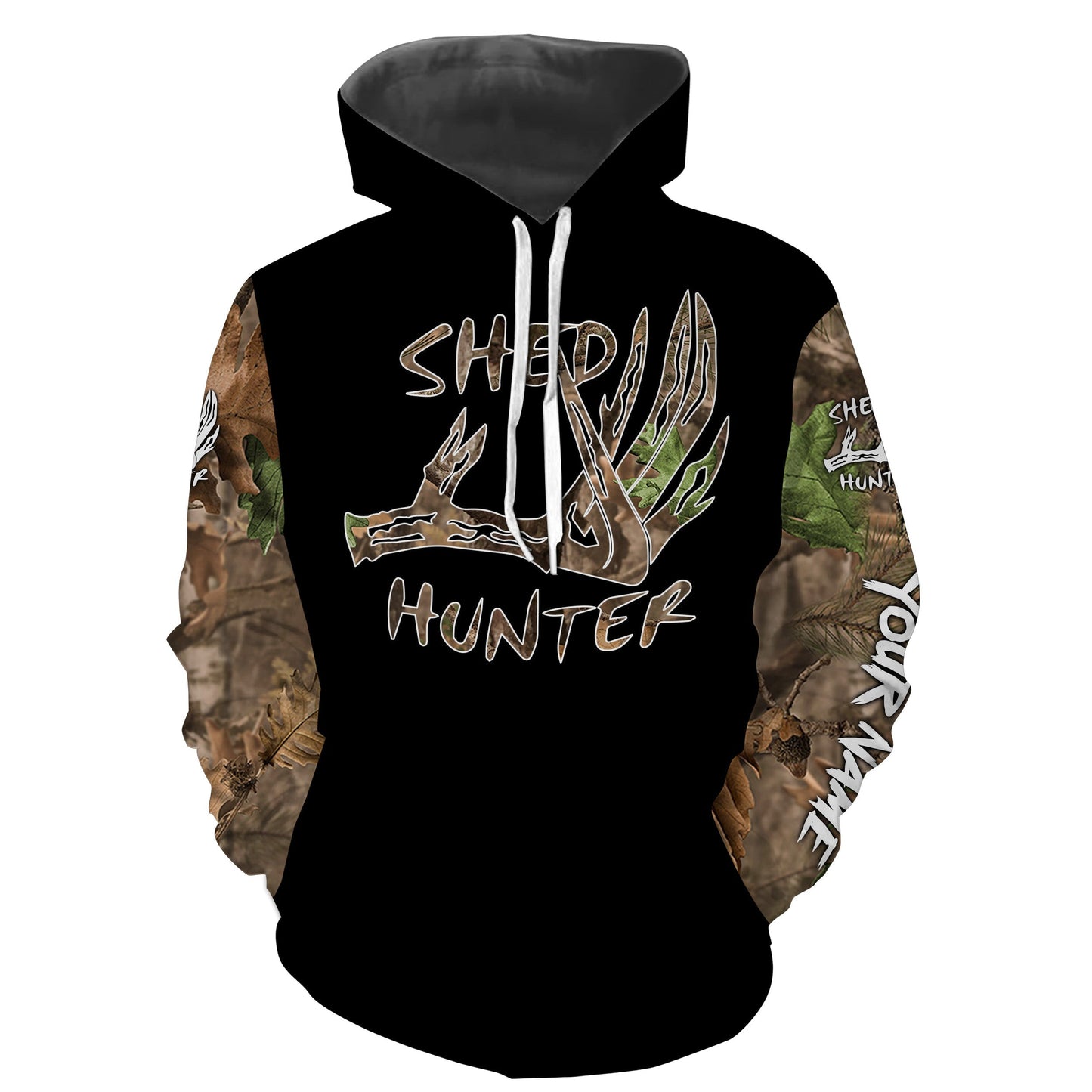 Shed hunting Deer antlers camo Customize name 3D All over printed Shirts - Personalized Men Women shed hunter shirt -  FSD1544 Hoodie