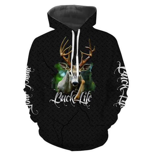 Buck Life Deer Black camo custom Name 3D All over printing Shirts