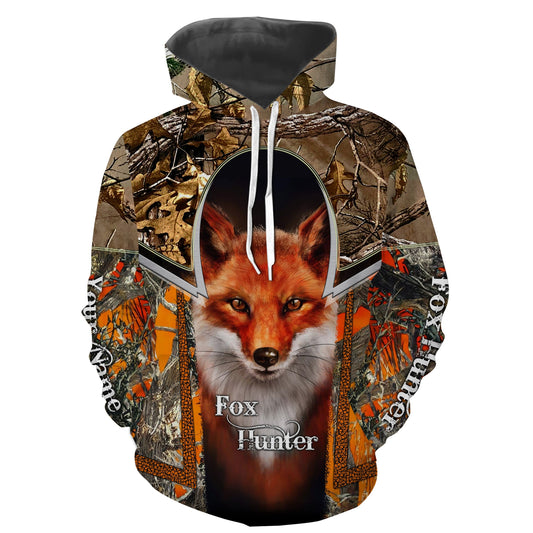 Fox Hunting Red Fox 3D Custom Name Full Printing Shirts Hoodie Hoodie