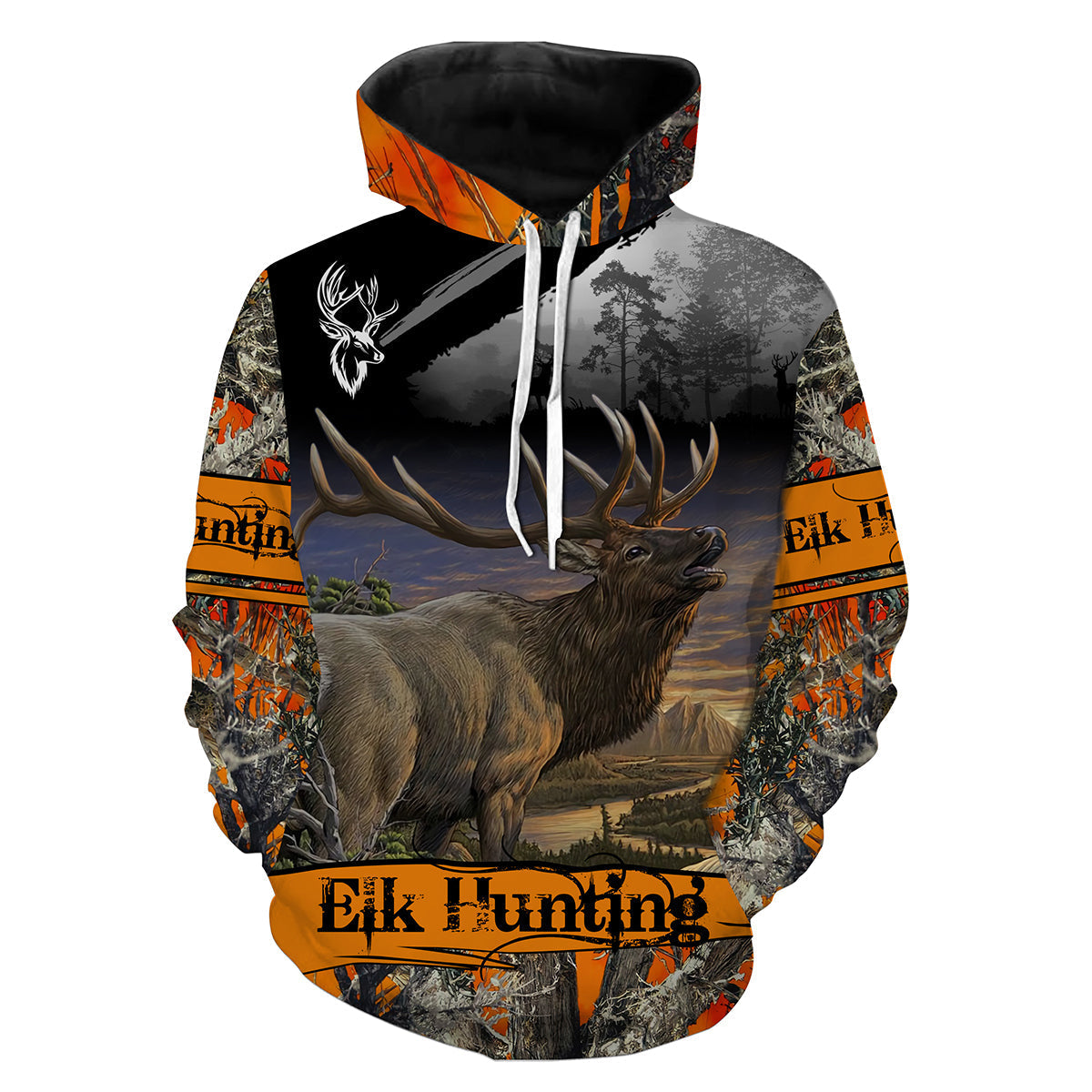 Elk Hunting Full 3D Print T- Shirt