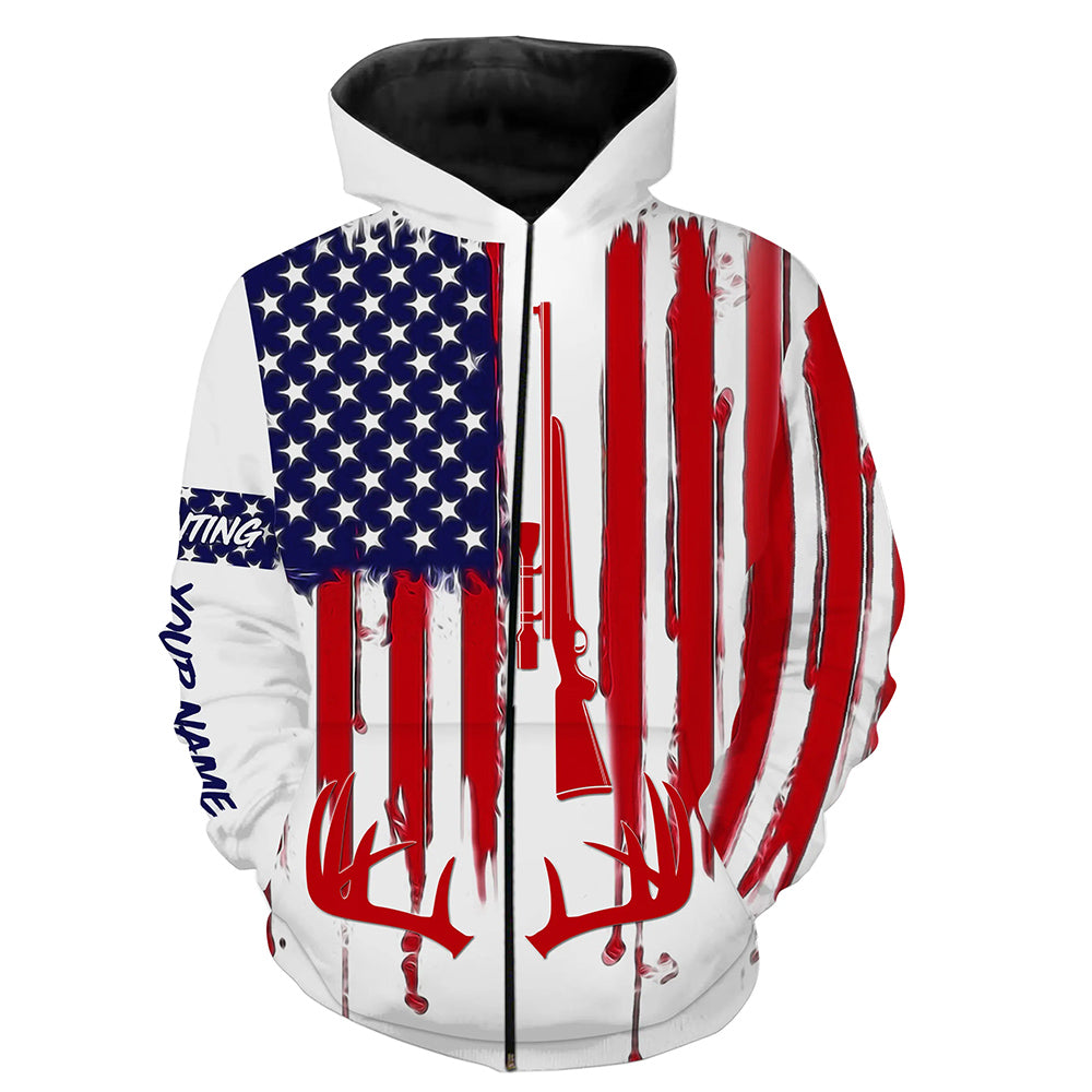 American flag Deer hunting Shirt |T-shirt, Long sleeve, Hoodie shirt for Hunters FSD4042