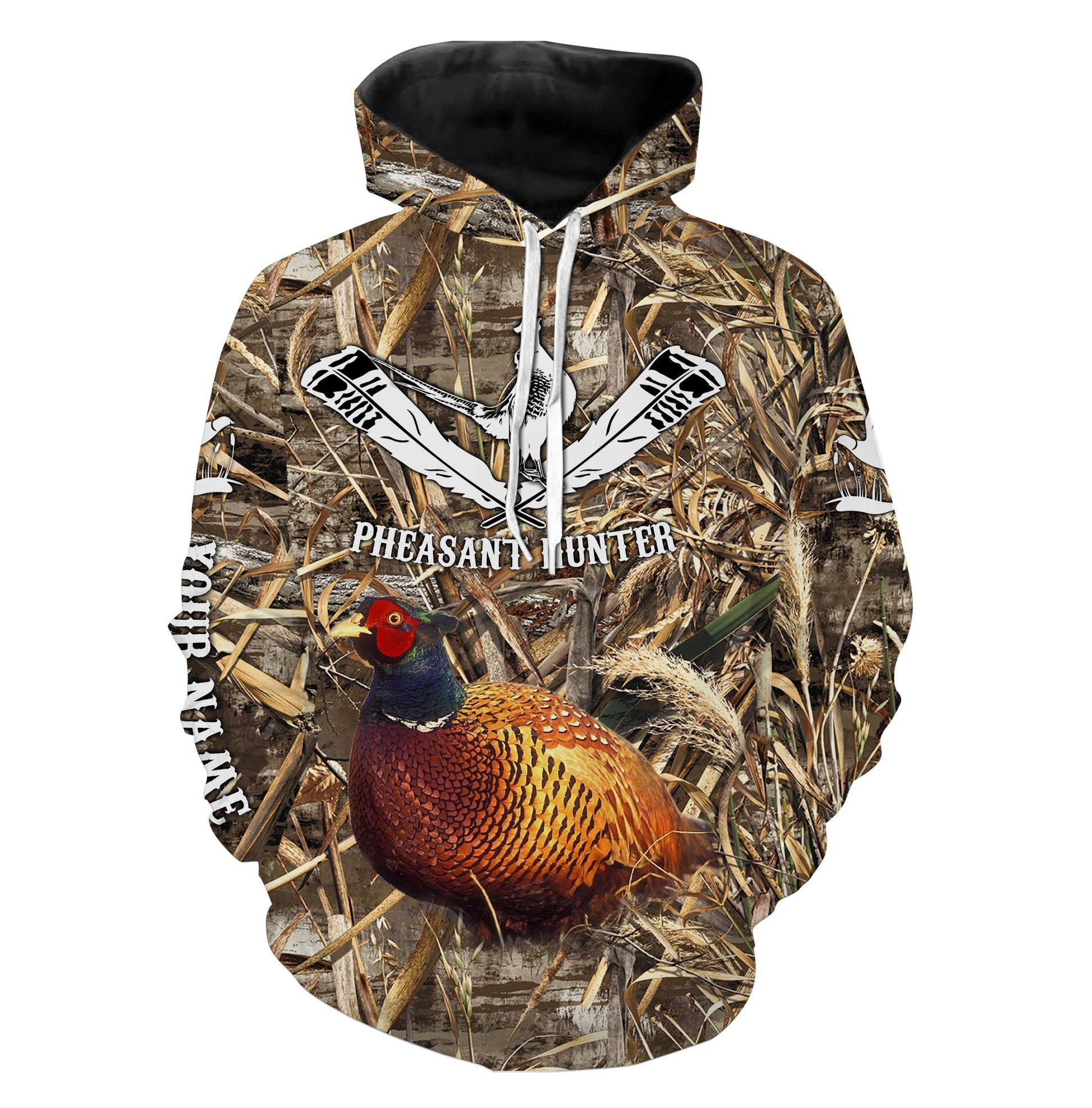 Pheasant Hunting Custom Name 3D All Over Print Shirt Hunting Gift For Pheasant Hunter Fsd537 Hoodie Hoodie