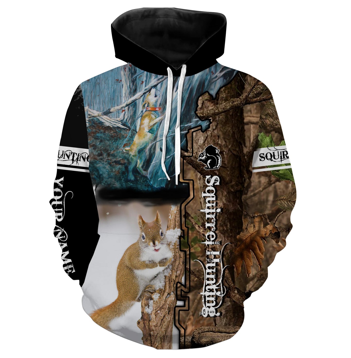 Squirrel Hunting With Dog Custom Name Shirts Personalized Hunting Shirt For Squirrel Hunter Fsd812 Hoodie Hoodie