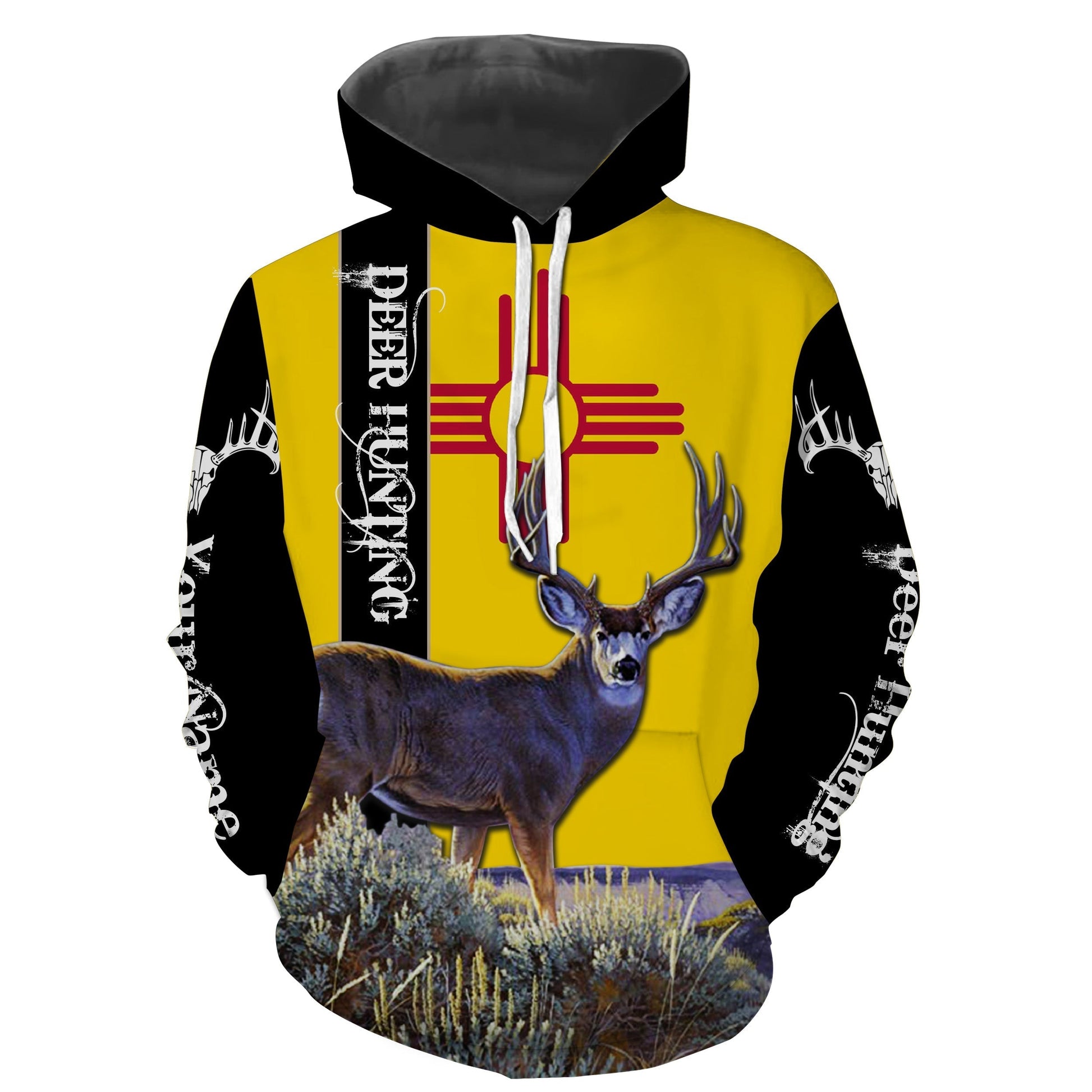 New Mexico Mule Deer Trophy Hunting Custom Name Full Printing Shirts Hoodie Hoodie