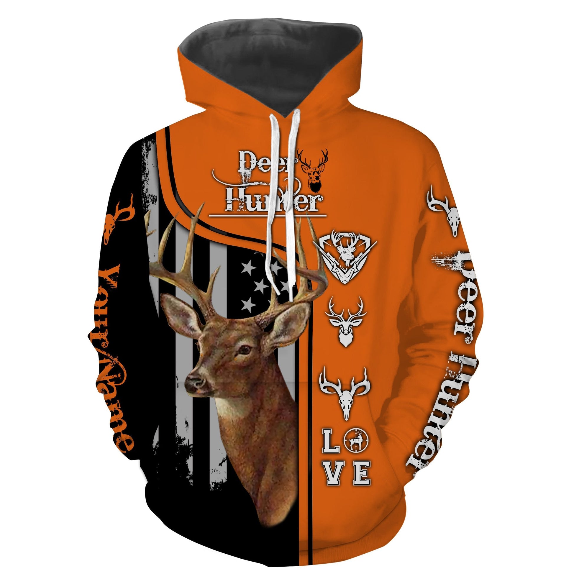 Beautiful Hunting Shirt For Deer Hunters Custom Name 3D All Over Print Shirts Fsd427 Hoodie Hoodie