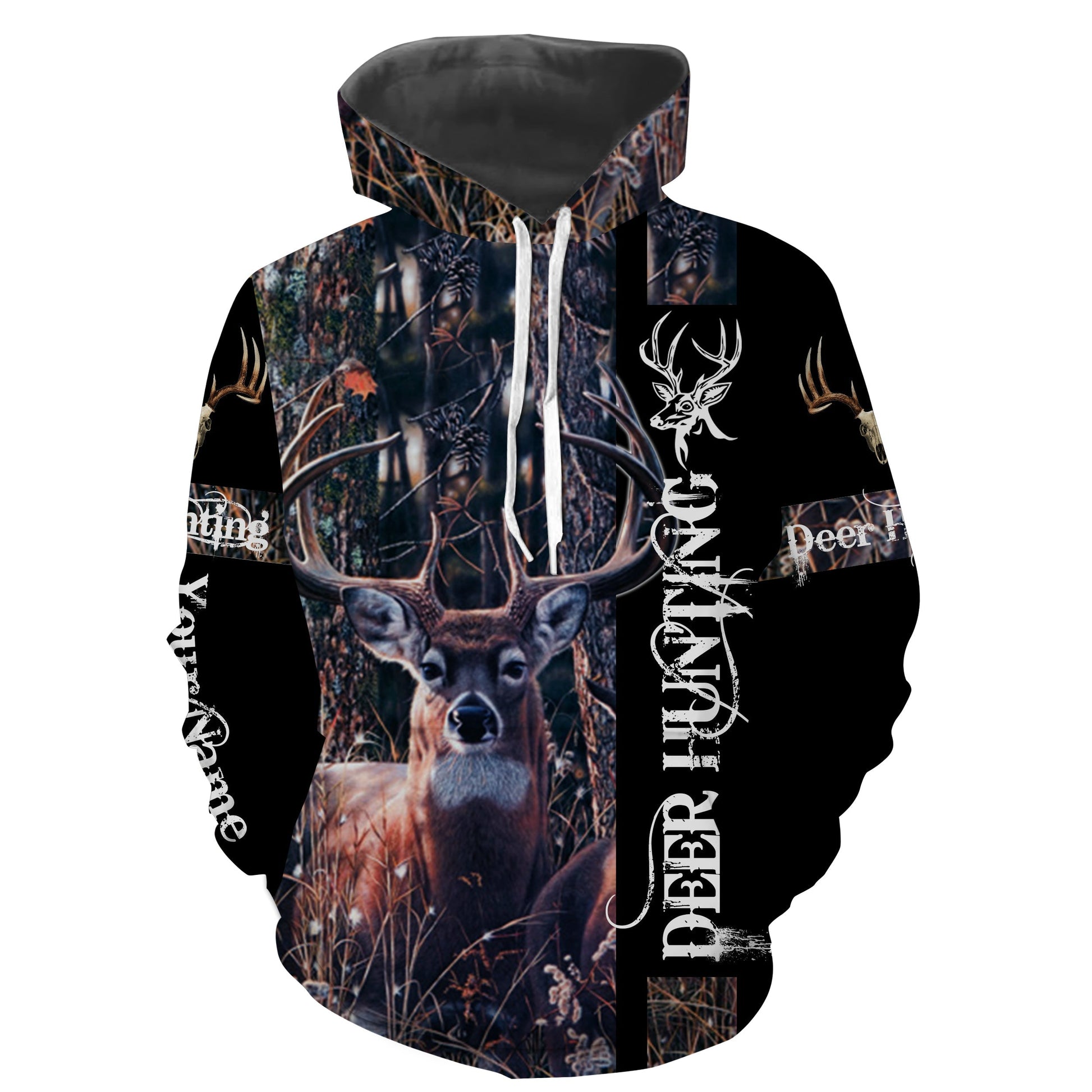 White-tailed deer hunting custom Name 3D All over print Shirt Personalized gift ideas for hunters FSD475 Hoodie