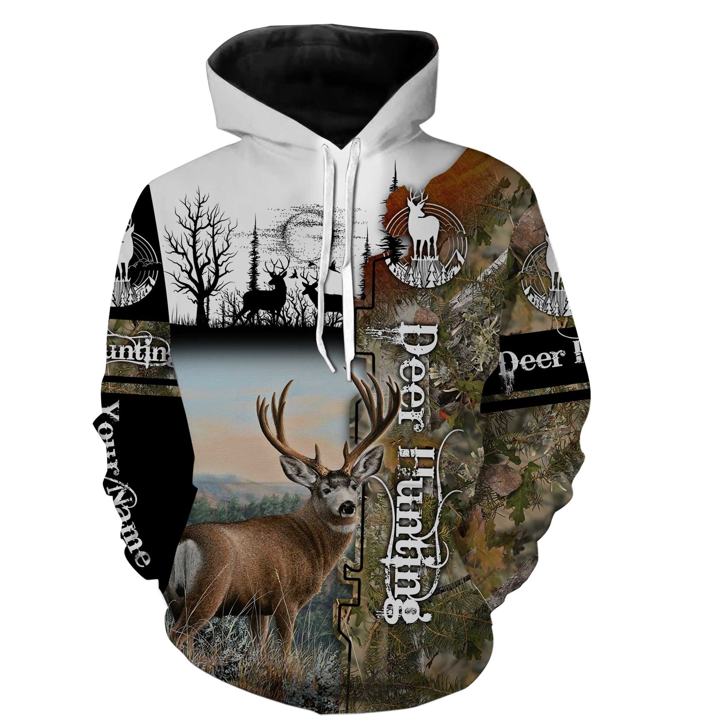 Mude Deer Custom name All over print shirts - personalized hunting gift for men