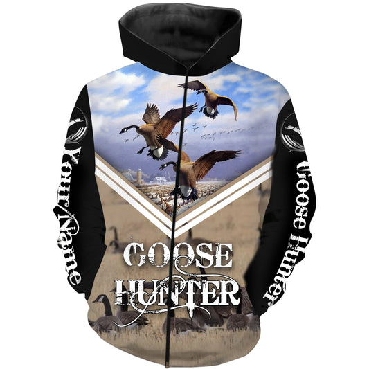 Goose hunting Custom Name 3D All over print Shirts - Personalized hunting gift - FSD181