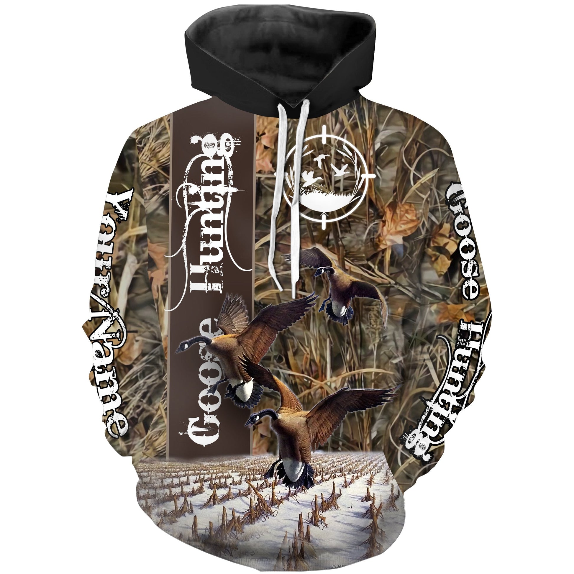 Goose hunting Custom Name 3D All over print Shirts - Personalized hunting gift - FSD186 Hoodie